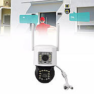 Вулична Wi-Fi камера відеоспостереження Yoosee з двома камерами 4,0 МП та обертання на 360 градусів, фото 4