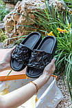 Жіночі шльопанці Louis Vuitton Black Waterfront Mule 1A9FKM, фото 3