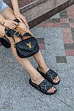 Жіночі шльопанці Louis Vuitton Black Waterfront Mule 1A9FKM, фото 5