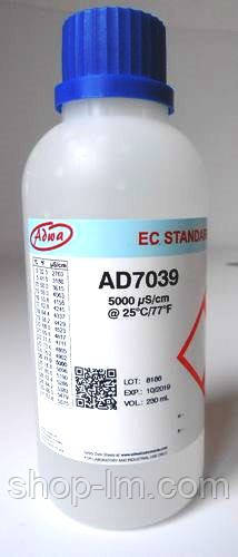 Калібрувальний розчин ADWA AD7039 для ЄС- метрів 5000 μs/CM, Угорщина, 230 ml
