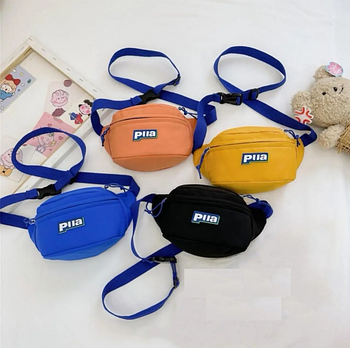 Поясна сумка бананка дитяча тканинна 26*14 см на блискавці у різних кольорах Nina