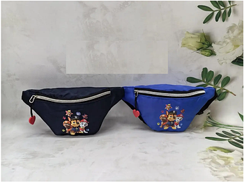 Поясна сумка бананка дитяча тканинна 23*11 см на блискавці принт у різних кольорах Nina