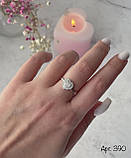 Срібний набір сережки та каблучка, фото 6