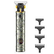 Акумуляторна машинка для стрижки волосся з дисплеєм VGR V-097 Тример для стрижки бороди та вусів, фото 2