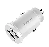 Автомобільний адаптер для телефона Baseus Grain CCALL-ML02 White (2xUSB 3.1A Small Rice адаптер), фото 3