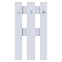 Вішалка для одягу Doros Н1 Білий 65х3,2х115 (41510008)