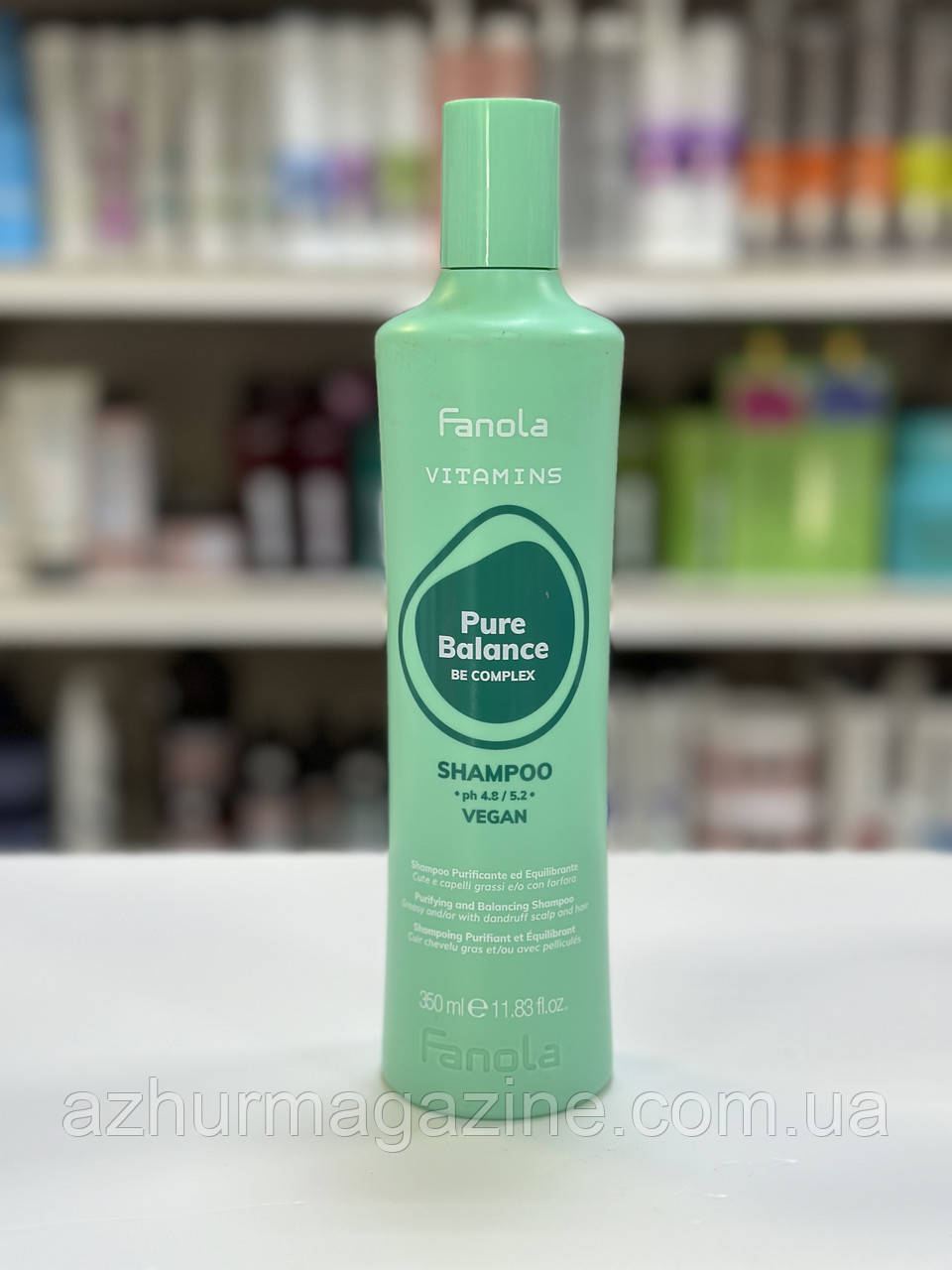 Очищаючий шампунь для жирної шкіри голови Fanola Vitamins Pure Balance 350мл