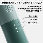 Дитячий триммер для стрижки волосся з керамічними ножами VGR V-153 Бездротова машинка для стрижки дітей, фото 7