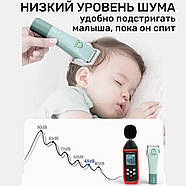 Дитячий триммер для стрижки волосся з керамічними ножами VGR V-153 Бездротова машинка для стрижки дітей, фото 5