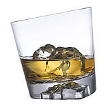 Набір прозорих склянок для віскі 300 мл, 2 шт, прозорі з нахилом Memento Mori, фото 3