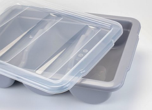 Підставка для вилок ложок ножів Органайзер для ложок Лоток для столових приладів Органайзер для столових приладів, фото 4