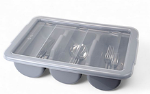 Підставка для вилок ложок ножів Органайзер для ложок Лоток для столових приладів Органайзер для столових приладів, фото 5