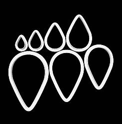 Набір пластикова вирубка з відбитком "Набір пелюсток"