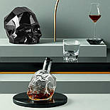 Набір прозорих склянок для віскі 300 мл, 2 шт, прозорі з нахилом Memento Mori, фото 5