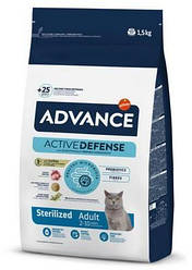 Сухий корм для стерилізованих кішок Advance (Едванс) Sterilized Adult з індичкою 1.5 кг