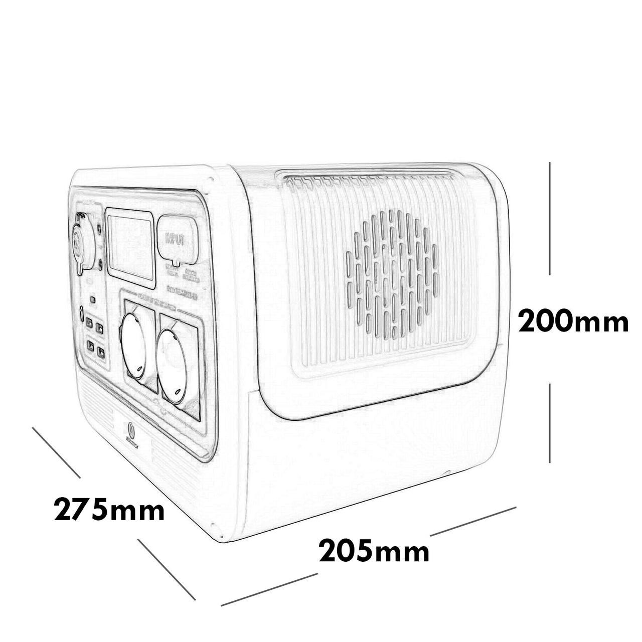 Портативна зарядна станція Bluetti Zonergy універсальна електростанція з розеткою 220В для квартири 700 Вт, фото 5