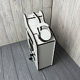 Каністра-бар "Аптечка для душі", дерев'яний, 30*22*11 см, з чарками, білий, фото 5