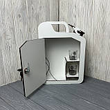 Каністра-бар "Аптечка для душі", дерев'яний, 30*22*11 см, з чарками, білий, фото 4