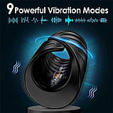 Смарт насадка — мастурбатор на пеніс із вібрацією Love Spouse, фото 2