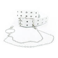 Жіночий ремінь Weatro 3,3 х 110 см Білий zhkz-33cm-029, фото 5