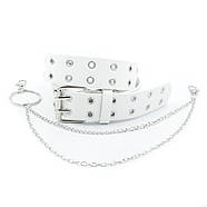 Жіночий ремінь Weatro 3,3 х 110 см Білий zhkz-33cm-030, фото 3