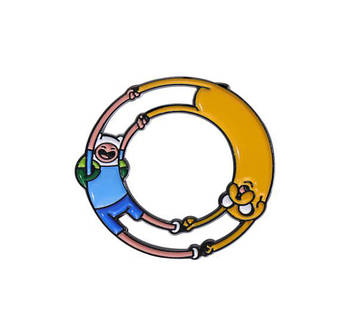 "Фінн Людина і Джейк Пес (Час пригод)" значок (пін) металевий