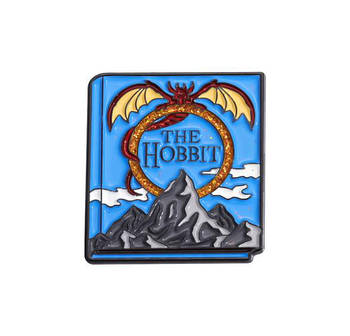 "Книга Хоббіт / The Hobbit" значок (пін) металевий