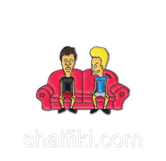 "Бівис і Батхед / Beavis and Butt-head" значок (пін) металевий