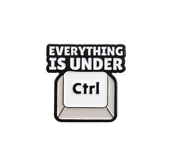 "Все під контролем / Everything is under ctrl" значок (пін) металевий