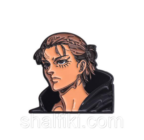 "Ерен Єгер (Атака титанів / Attack on Titan)" значок (пін) металевий, фото 1