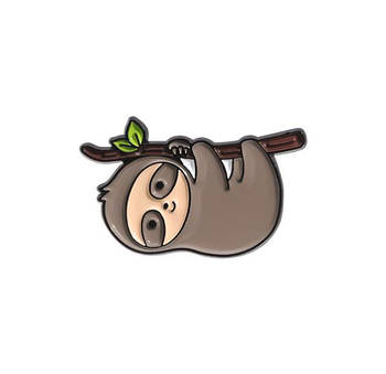 "Лінивець на гілці" значок (пін) металевий