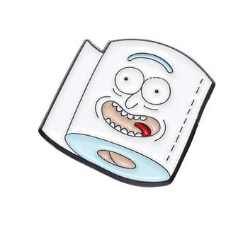 "Рік Санчез туалетний папір (Рік і Морті)" значок (пін) металевий