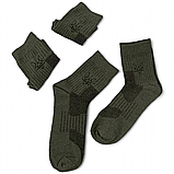 Тактичні шкарпетки чоловічі хакі середньої висоти Клевер, фото 2