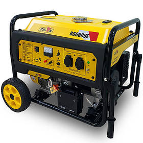 Бензиновий генератор BISON BS6500E 5.5 кВт, 25 л бак
