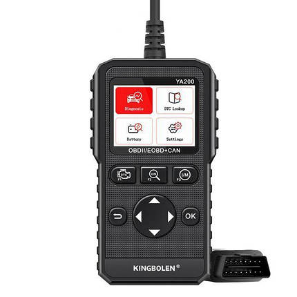 OBD2 KINGBOLEN YA200 - діагностика авто сканер для перевірки двигуна, зчитувач кодів несправностей, фото 1