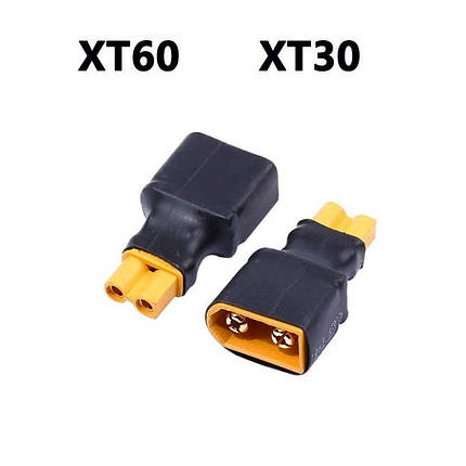 Адаптер для LiPo акумуляторів, XT30 (мама) — XT60 (тато), фото 2