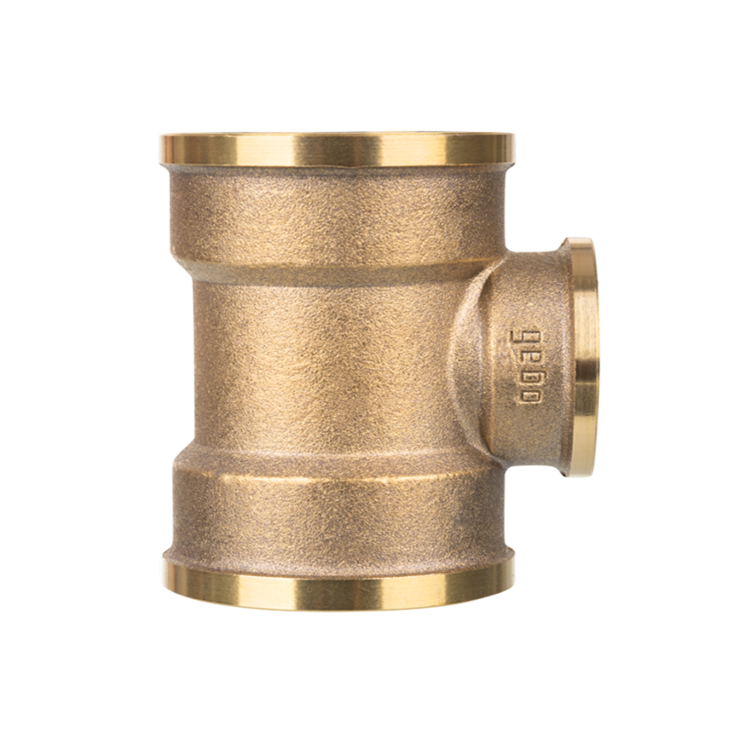 Трійник латунний редукційний 1 1/4" х 3/4" х 1 1/4" Gebo Gold арт.130, фото 1