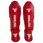 Захист гомілки та стопи шкіряний для єдиноборств Zelart Fistrage 8472 розмір XL Red, фото 5