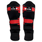 Захист гомілки та стопи шкіряний для єдиноборств Zelart Fistrage 8472 розмір XL Red, фото 7