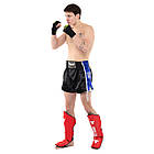 Захист гомілки та стопи шкіряний для єдиноборств Zelart Fistrage 8472 розмір XL Red, фото 8