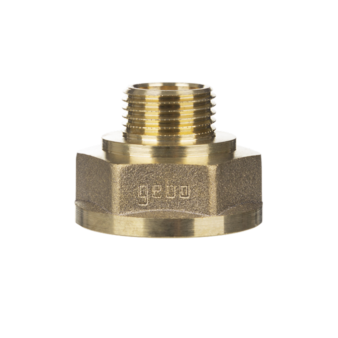 Муфта редукційна шестигранна зовнішня-внутрішня 1 1/4" х 1 1/2" Gebo Gold арт.246