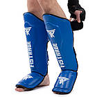 Захист гомілки та стопи шкіряний для єдиноборств Zelart Fistrage 8472 розмір M Blue, фото 2