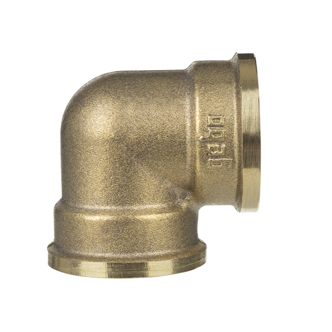 Коліно латунне 90° внутрішнє-внутрішнє 1 1/2" Gebo Gold арт.90