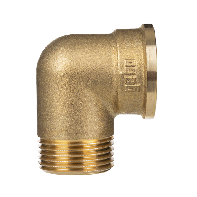 Коліно латунне 90° внутрішнє-зовнішнє 1 1/4" Gebo Gold арт.92