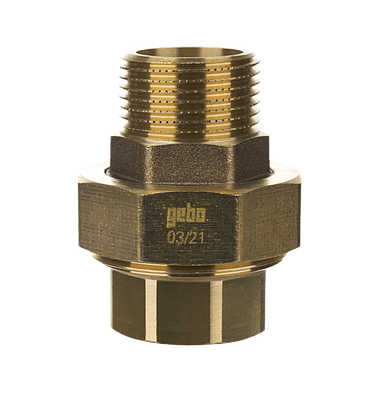 Американка пряма конусна внутрішня-зовнішня різьба 1/2" Gebo Gold арт.341