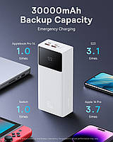 Портативна Батарея Baseus Star-Lord Digital Display 30000mAh 65W, White, фото 10