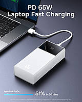 Портативна Батарея Baseus Star-Lord Digital Display 30000mAh 65W, White, фото 11
