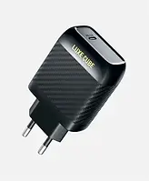 Адаптер живлення для телефона Luxe cube Dynamic 18W Black (4446689880896) 1USBх3A