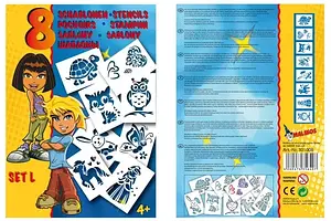 Трафарет Malinos MA-301008 для дівчаток 8 шт. (набір L)