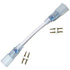 Конектор для світлодіодних стрічок 220В SMD3528 з'єднувач 2pin для комутації освітлення